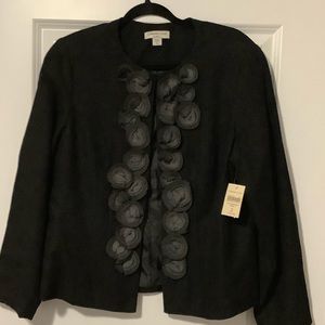 Black Wool Short Jacket